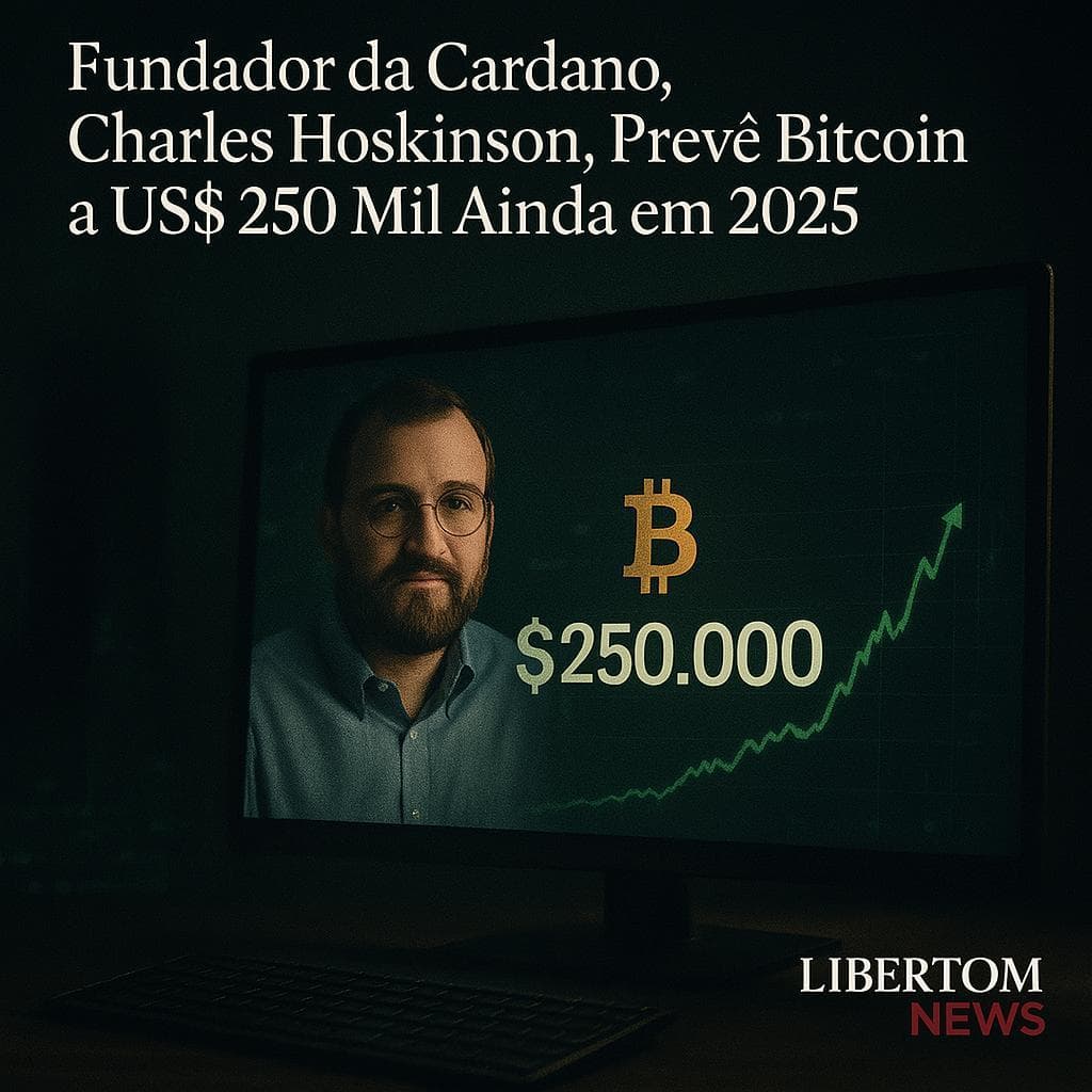 Fundador da Cardano, Charles Hoskinson, Prevê Bitcoin a US$ 250 Mil Ainda em 2025