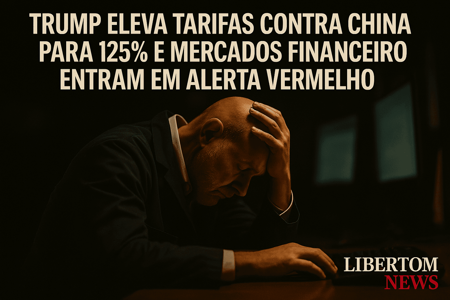 Trump eleva tarifas contra China para 125% e mercados financeiros entram em alerta vermelho