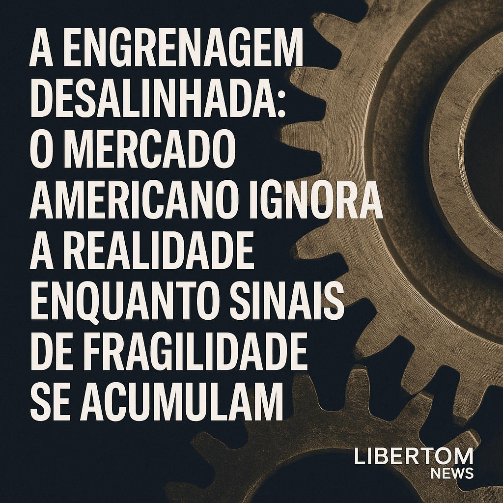 A engrenagem desalinhada: o mercado americano ignora a realidade enquanto sinais de fragilidade se acumulam