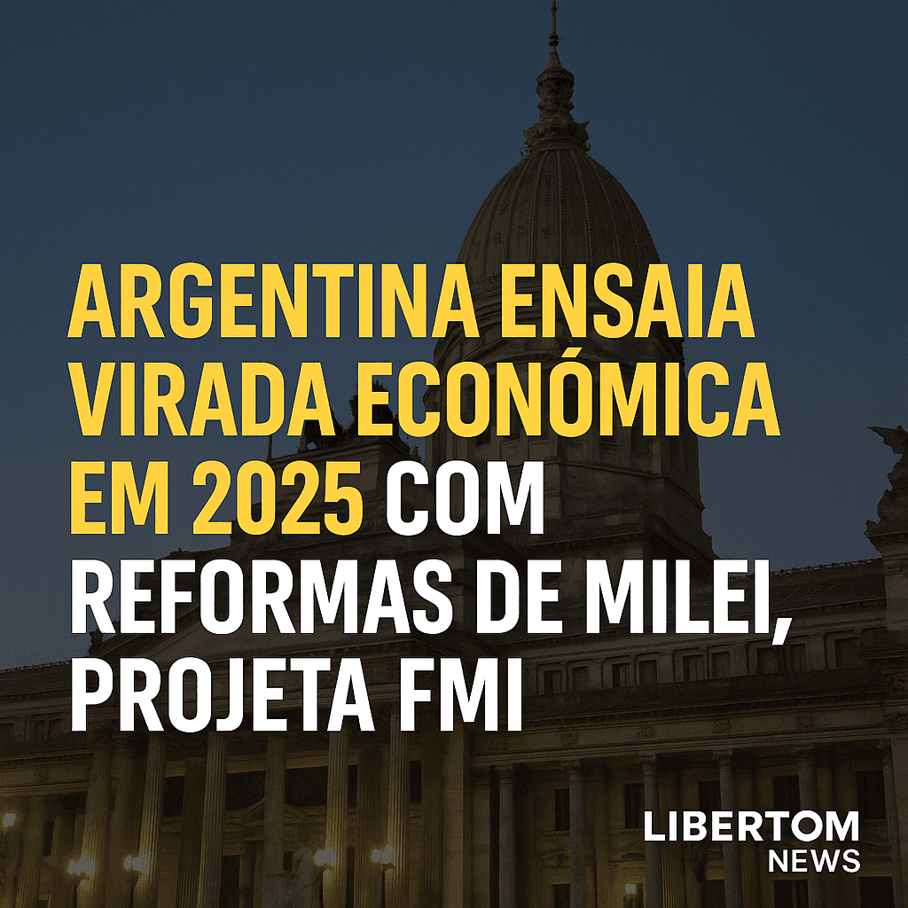 Argentina ensaia virada econômica em 2025 com reformas de Milei, projeta FMI