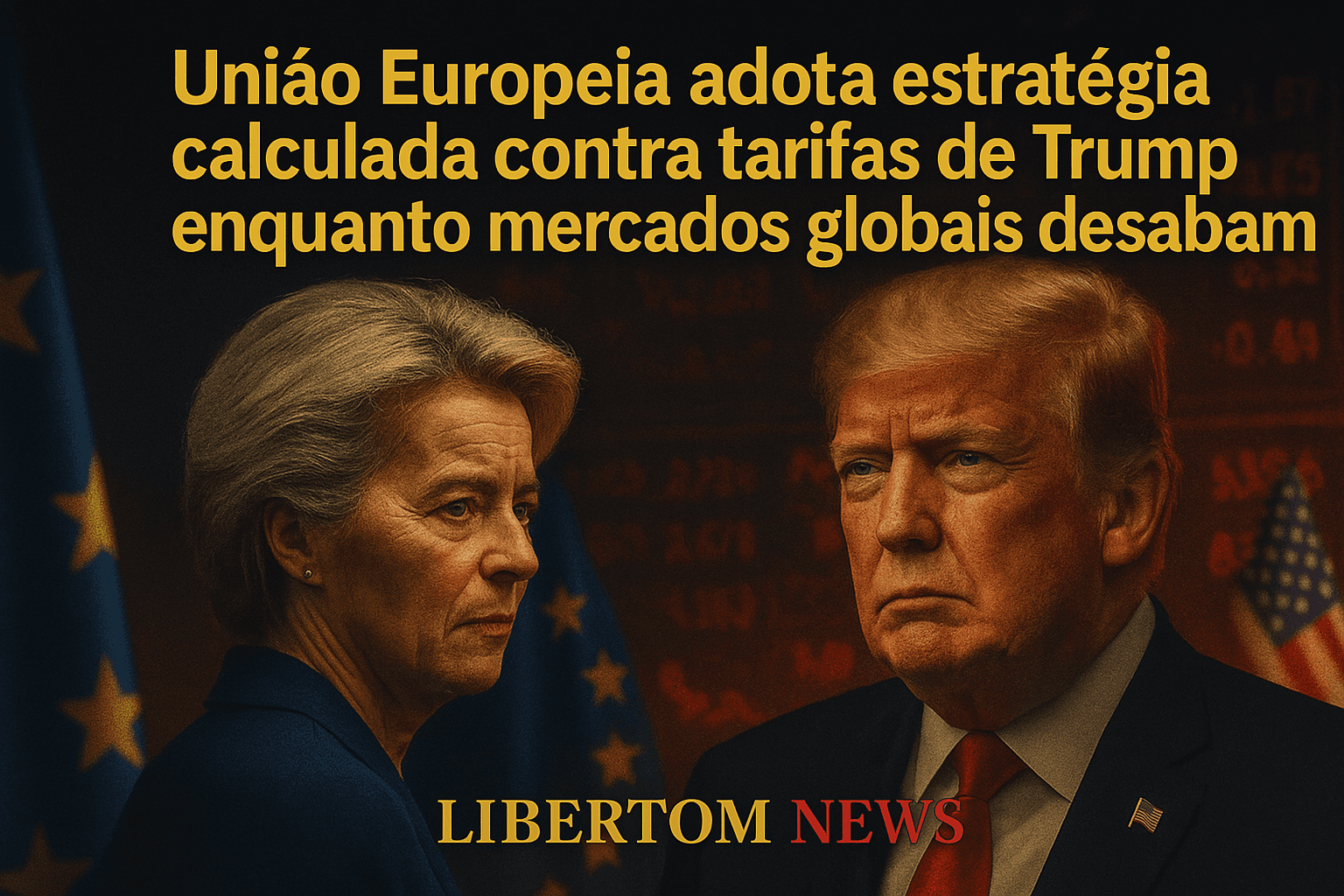 União Europeia adota estratégia calculada contra tarifas de Trump enquanto mercados globais desabam