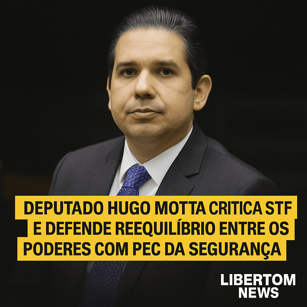 “O Judiciário está se metendo em tudo, e isso não é bom”, diz Hugo Motta, relator da PEC da Segurança
