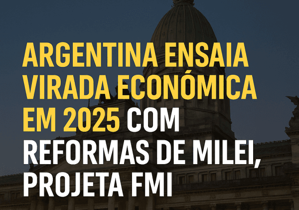 Argentina ensaia virada econômica em 2025 com reformas de Milei, projeta FMI