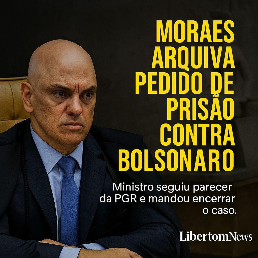 Moraes nega pedido de prisão preventiva de Bolsonaro após parecer contrário da PGR