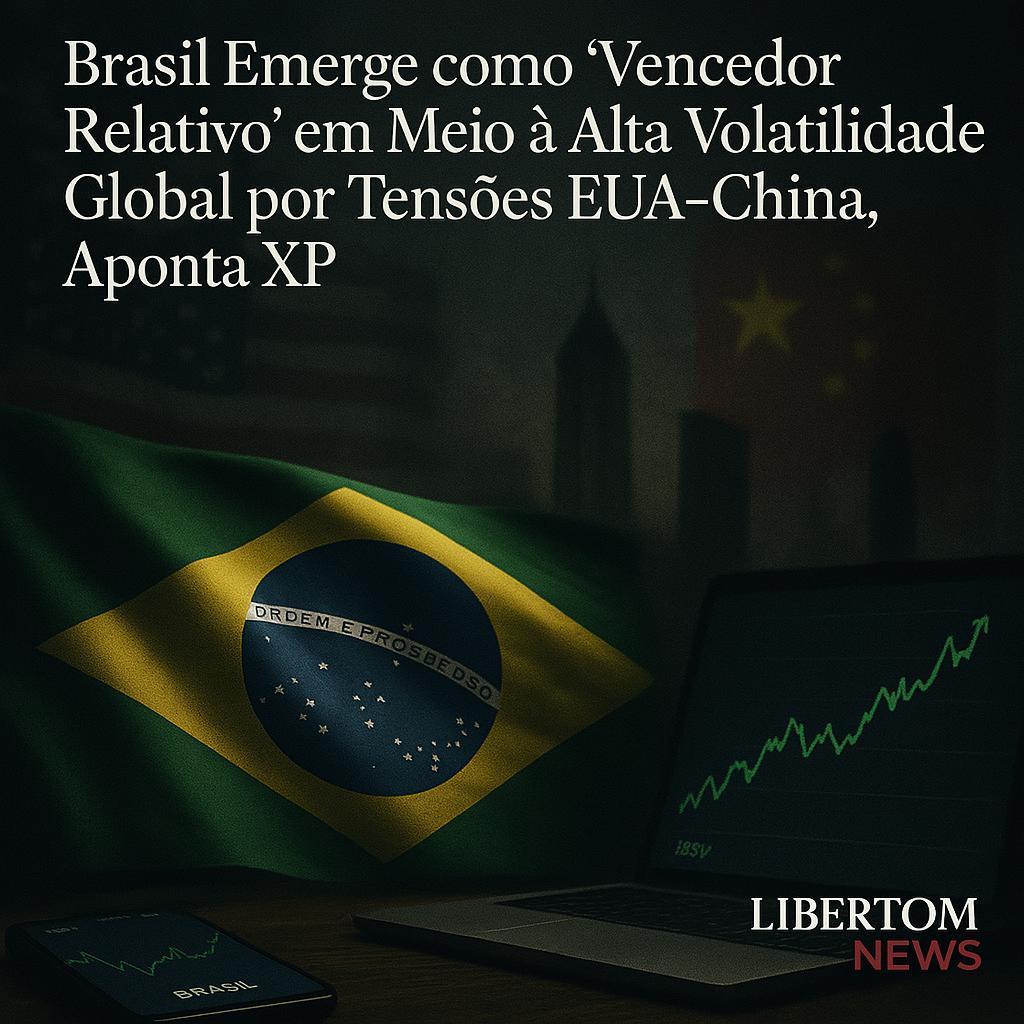 Brasil Emerge como 'Vencedor Relativo' em Meio à Alta Volatilidade Global por Tensões EUA-China, Aponta XP