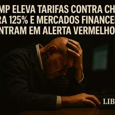 Trump eleva tarifas contra China para 125% e mercados financeiros entram em alerta vermelho