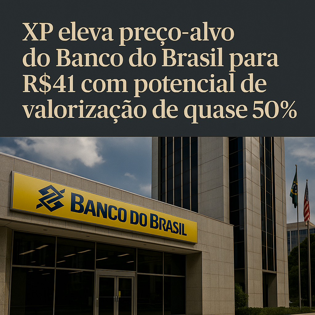 XP eleva preço-alvo do Banco do Brasil para R$41 com potencial de valorização de quase 50%