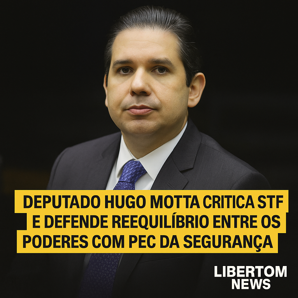 “O Judiciário está se metendo em tudo, e isso não é bom”, diz Hugo Motta, relator da PEC da Segurança