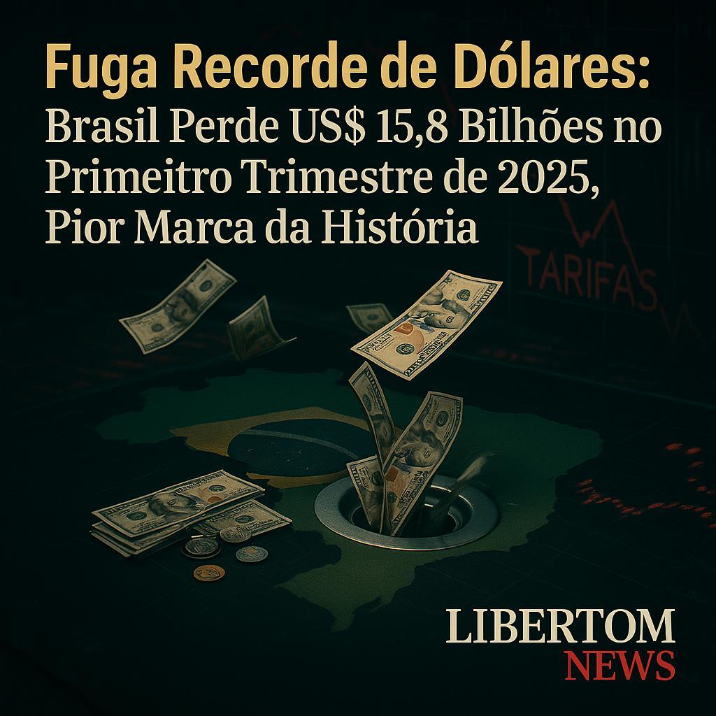 Fuga Recorde de Dólares: Brasil Perde US$ 15,8 Bilhões no Primeiro Trimestre de 2025