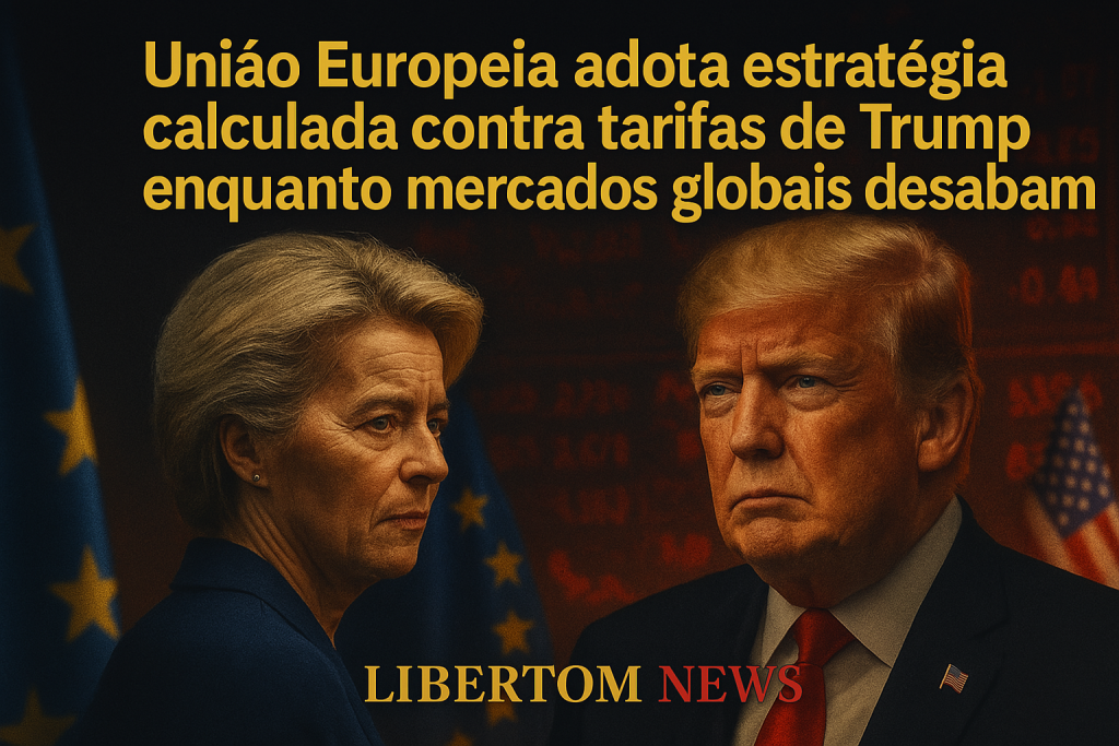 União Europeia adota estratégia calculada contra tarifas de Trump enquanto mercados globais desabam