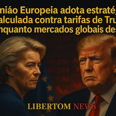 União Europeia adota estratégia calculada contra tarifas de Trump enquanto mercados globais desabam