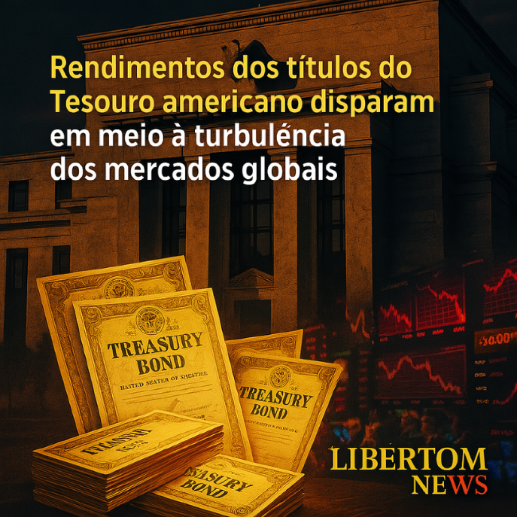 Rendimentos dos títulos do Tesouro americano disparam em meio à turbulência dos mercados globais